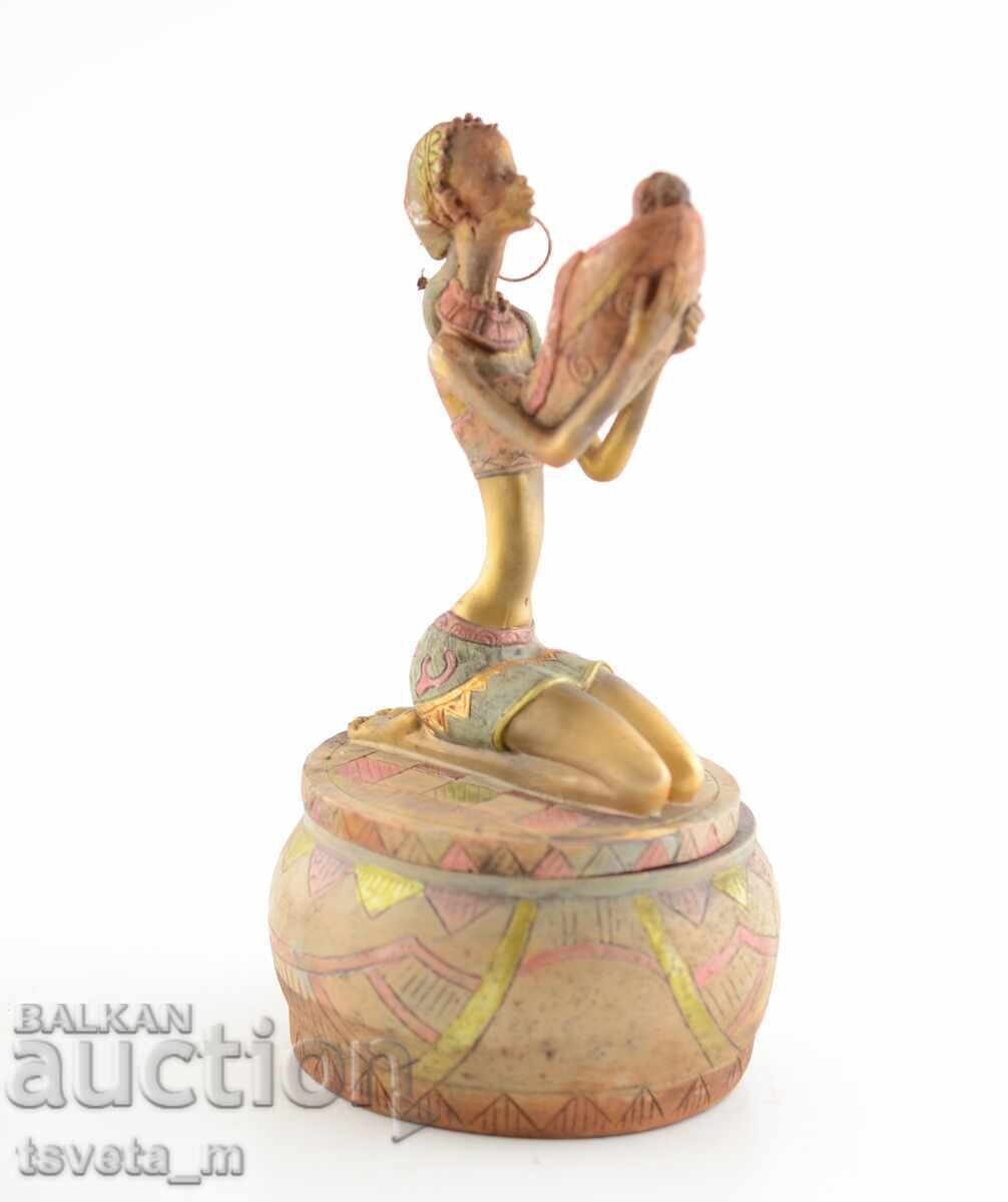 African Woman Jewelry Box with price 10.00 BGN | € 5.11 African Woman Jewelry Box with price 10.00 BGN | € 5.11