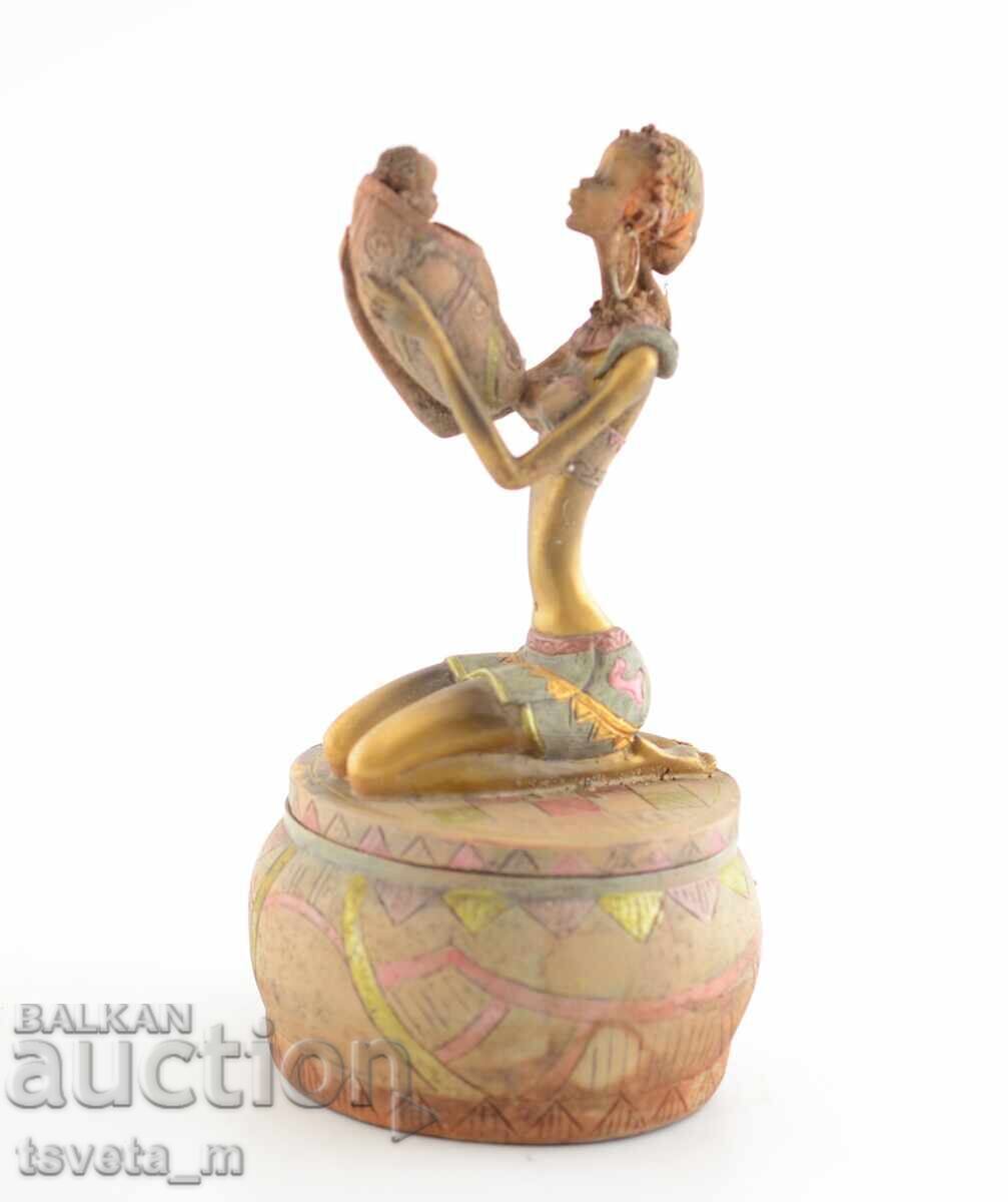 Auction African Woman Jewelry Box Auction African Woman Jewelry Box