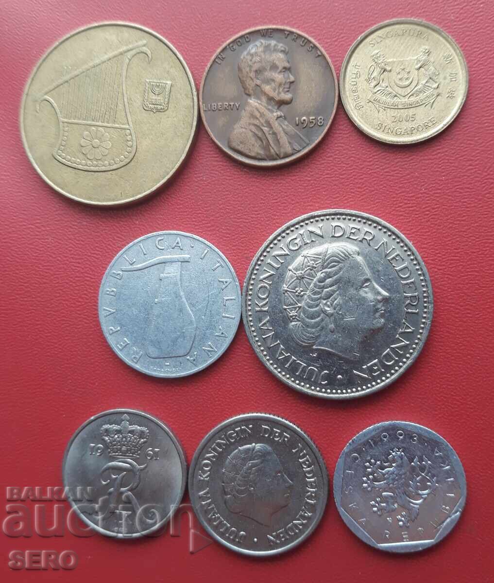 Mixed lot of 8 coins with price 1.01 BGN | € 0.52 Mixed lot of 8 coins with price 1.01 BGN | € 0.52