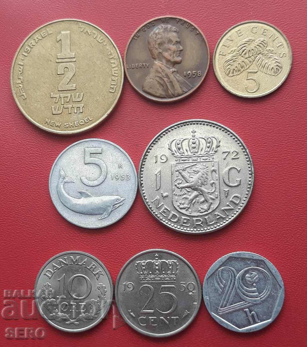 Mixed lot of 8 coins Mixed lot of 8 coins