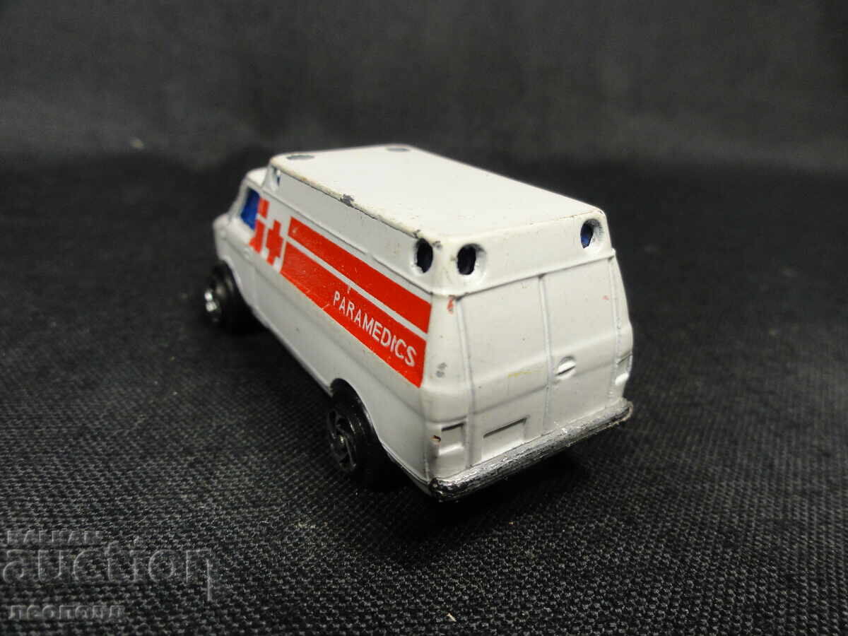 Auction  OLD RETRO METAL CART ZYLMEX CHINA AMBULANCE VAN