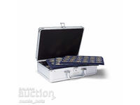 Valiză din aluminiu cu 6 tăvi CARGO S6 pentru 112 monede - Leuchtturm