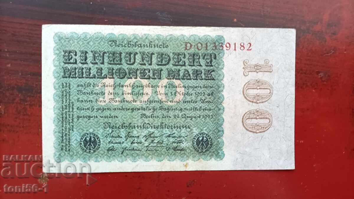 Germany 100 Million Mark 1923