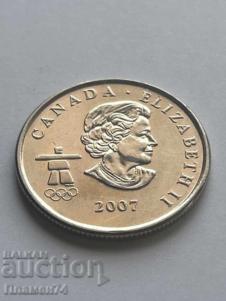 25 Cents 2007 Canada Biathlon