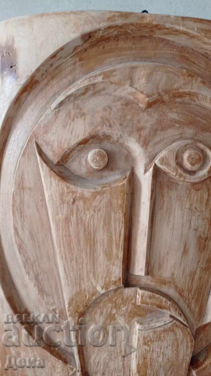 Интересна дърворезба 1996г с цена 95.00 лв. | € 48.57