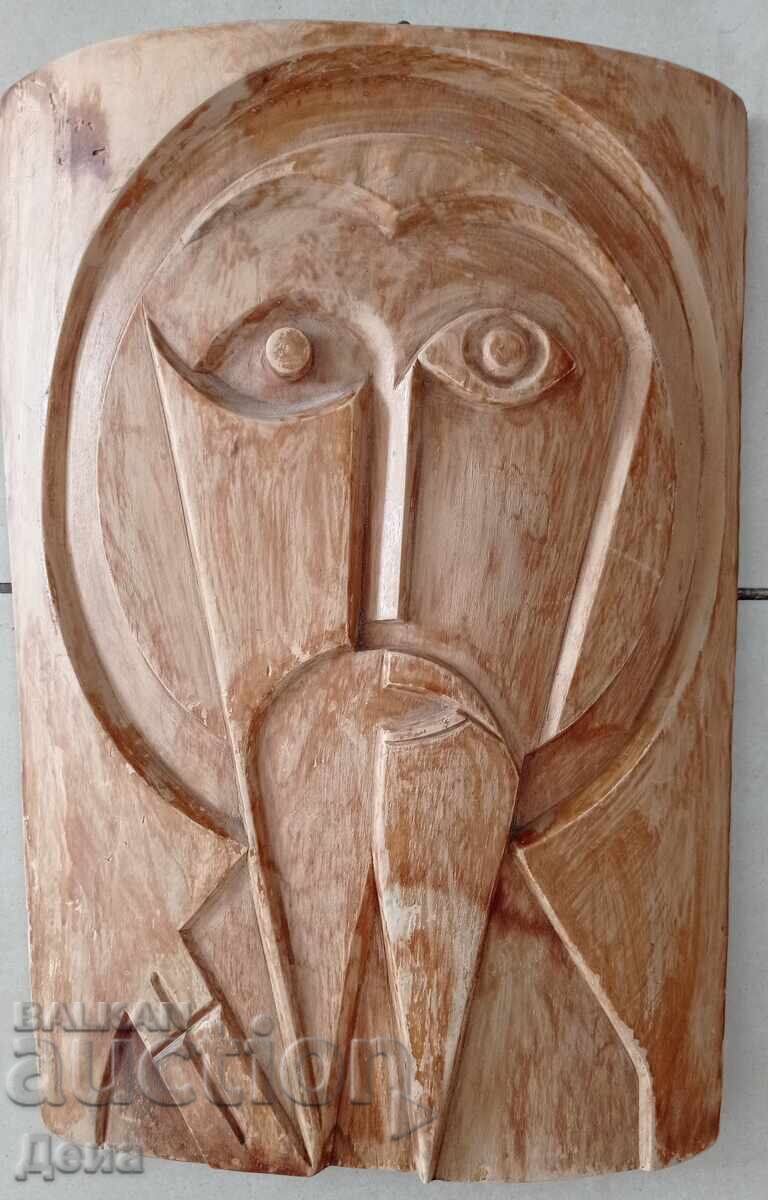 Sculptură în lemn interesantă, din 1996