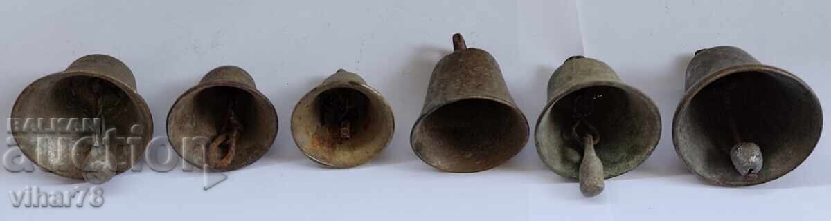 Auction  Lot of 6 bells - jingle bells