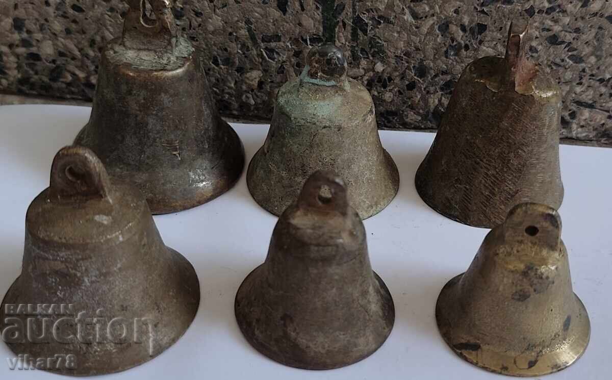 Lot of 6 bells - jingle bells