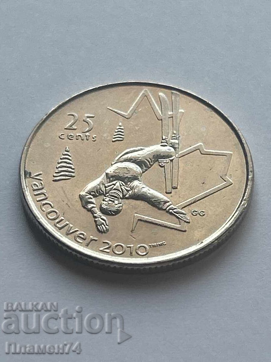 25 λεπτά 2008 Καναδάς Σκι ελεύθερου στυλ με τιμή 2.00 BGN | € 1.02