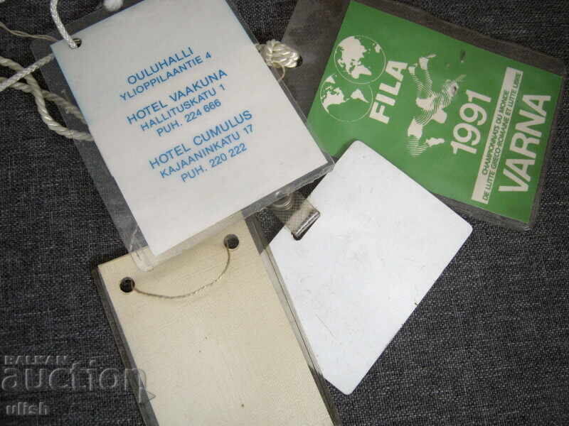 4 pcs. Referee Referee Card Wrestling Fila Championship with price 20.00 BGN | € 10.23