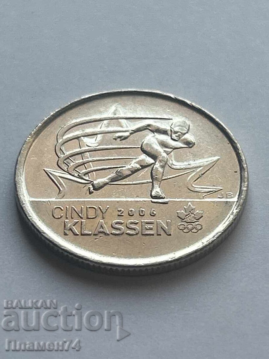 25 σεντ 2009 Καναδάς Σίντι Κλάσεν παγοδρομία με τιμή 2.00 BGN | € 1.02