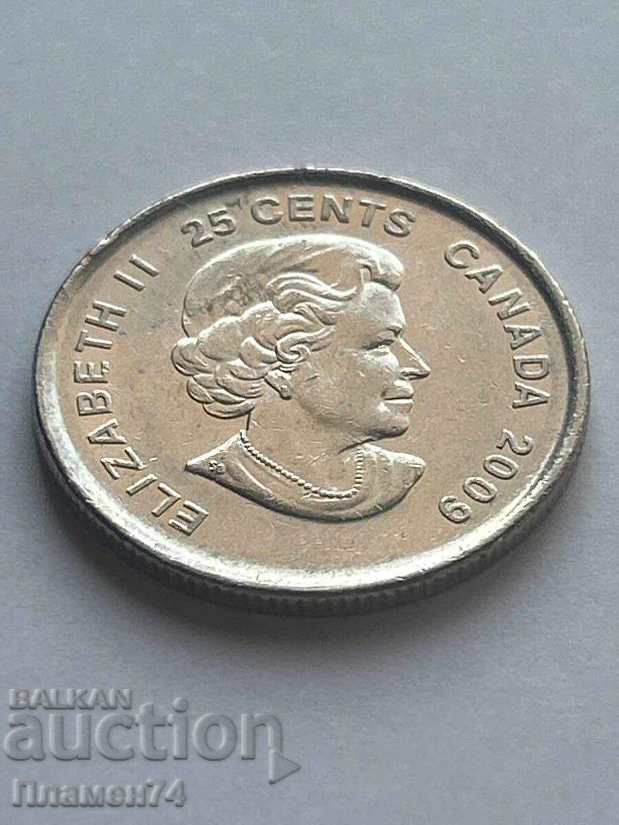 25 σεντ 2009 Καναδάς Σίντι Κλάσεν παγοδρομία