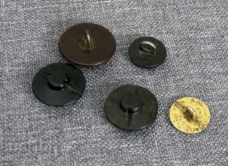 5 pcs. Soviet Uniform Buttons, Bakelite Uniform with price 10.00 BGN | € 5.11