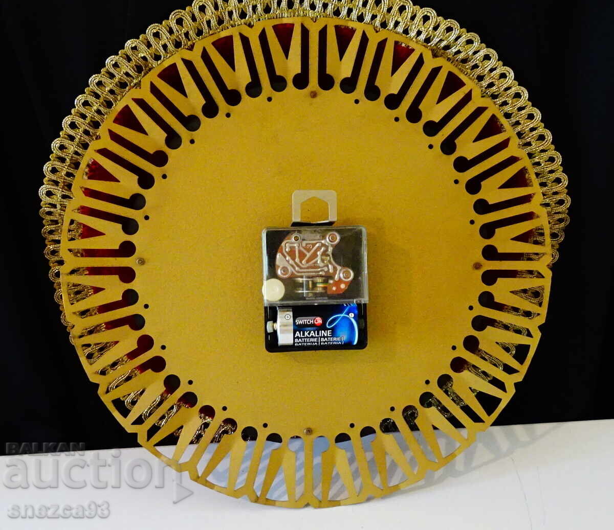 Γερμανικό μπρούτζινο ρολόι τοίχου Richter, άριστο - 5 Γερμανικό μπρούτζινο ρολόι τοίχου Richter, άριστο - 5