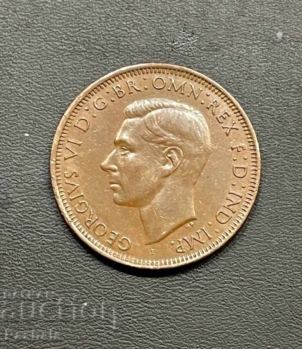 Australia 1 Penny 1945 with price 8.00 BGN | € 4.09