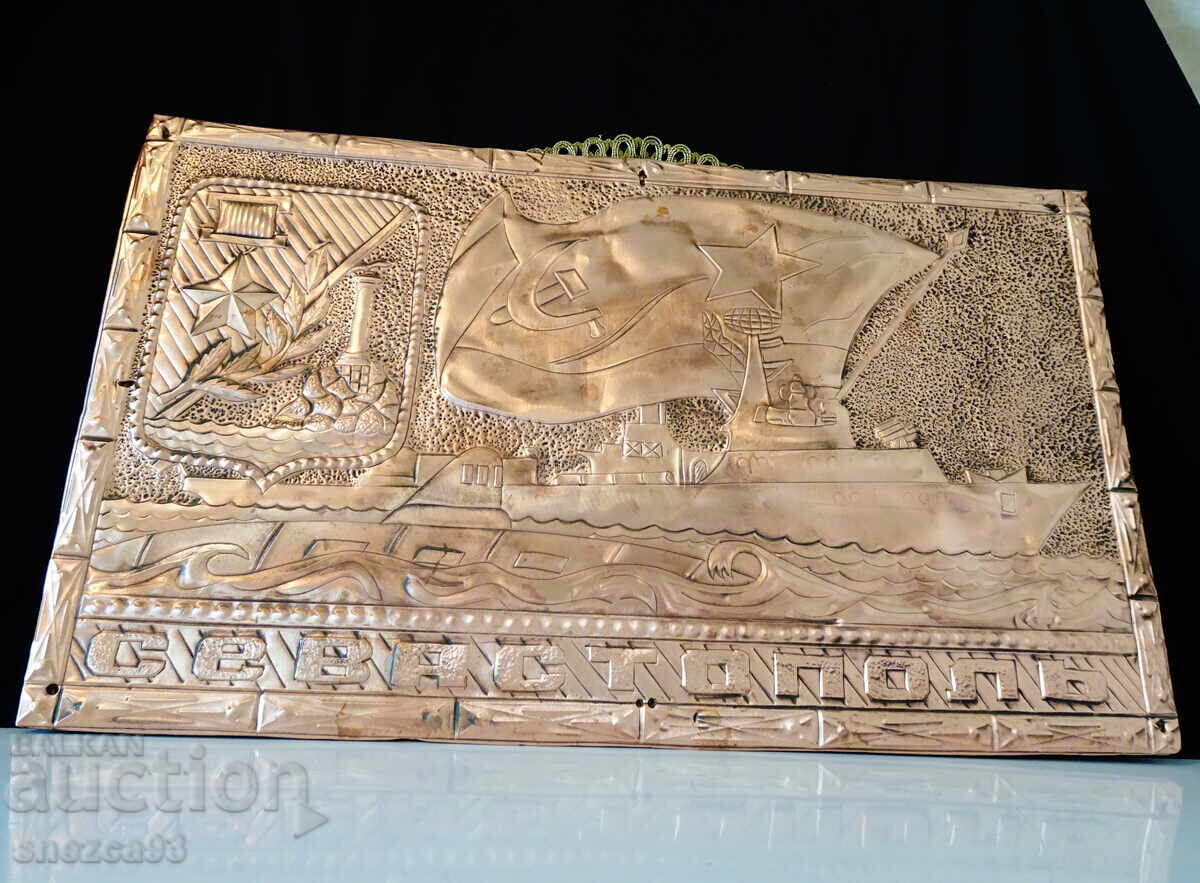 Delivery of Copper panel, painting with the ship Sevastopol