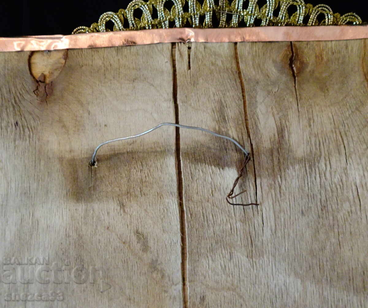 Copper panel, painting with the ship Sevastopol - 7