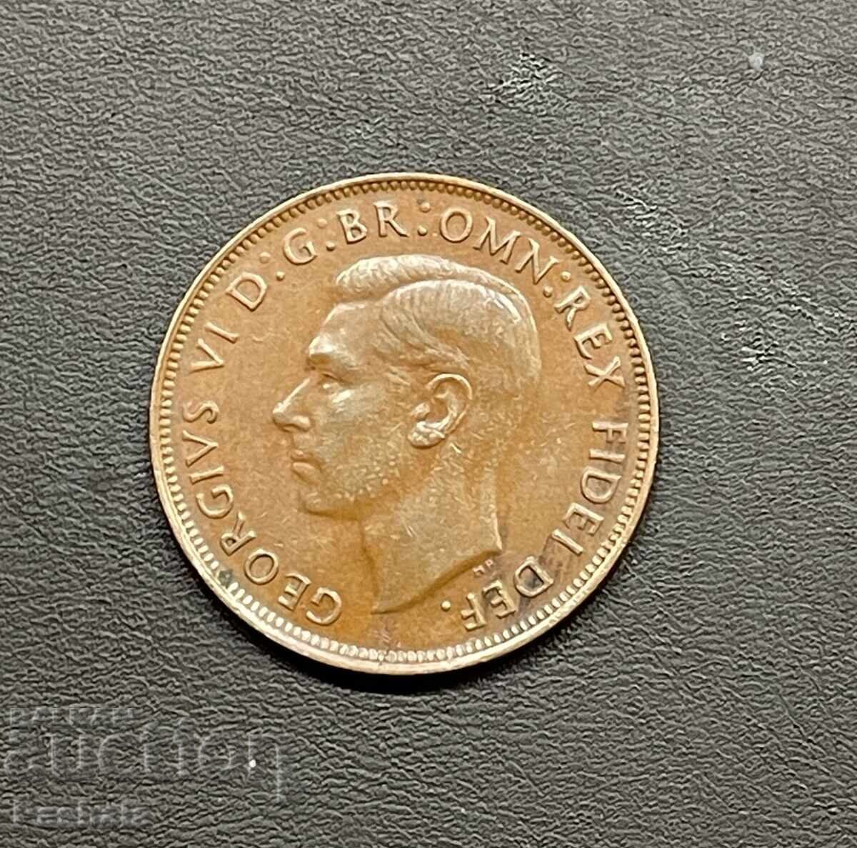 Australia 1 Penny 1950 with price 8.00 BGN | € 4.09