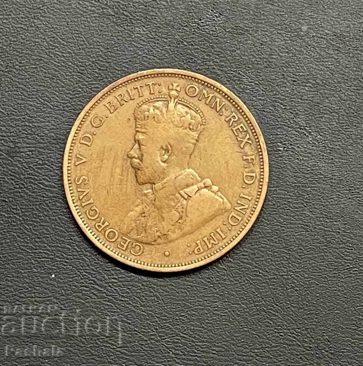 Αυστραλία 1 πέννι 1911 με τιμή 16.00 BGN | € 8.18 Αυστραλία 1 πέννι 1911 με τιμή 16.00 BGN | € 8.18