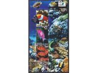 Stamped Block Sea Fauna Fish 2003 from Benin