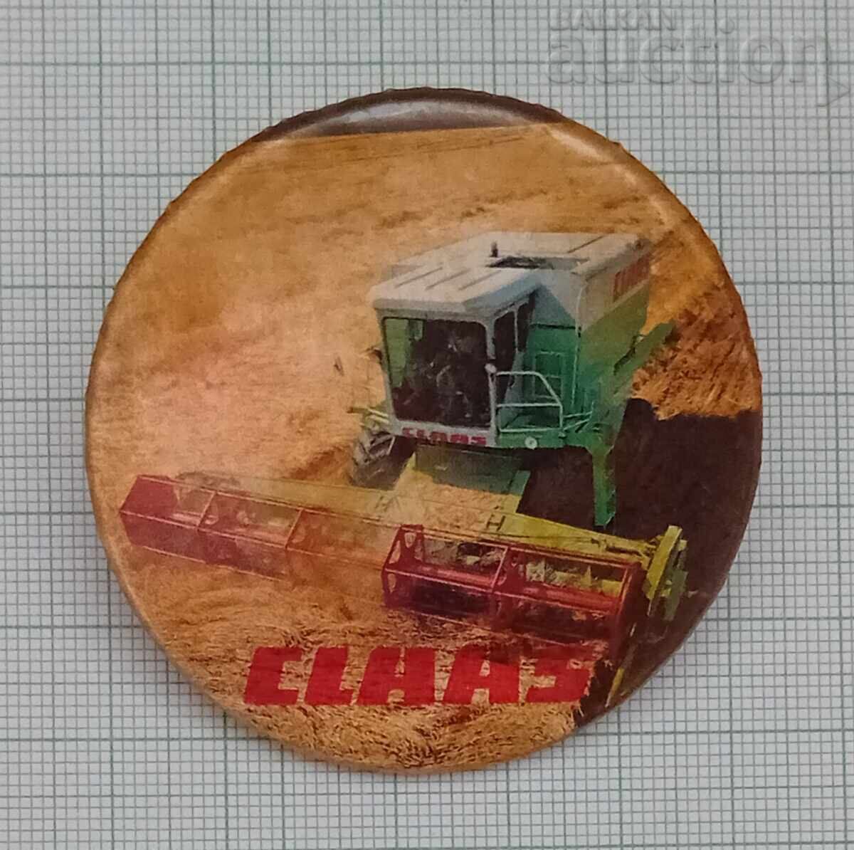CLAAS КОМБАЙН РЕКЛАМНА ЗНАЧКА с цена 7.00 лв. | € 3.58