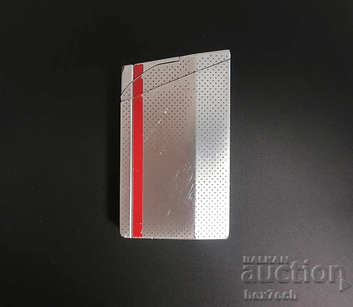 Auction  ❤️ ⭐ Metal Lighter Marlboro Silver Red ⭐ ❤️