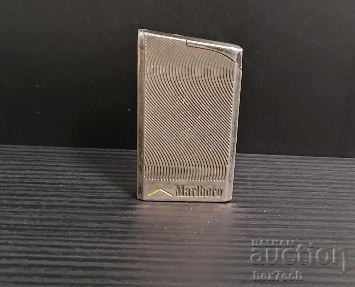 Δημοπρασία ❤️ ⭐ Μεταλλικός Αναπτήρας Marlboro σκούρο γκρι ⭐ ❤️
