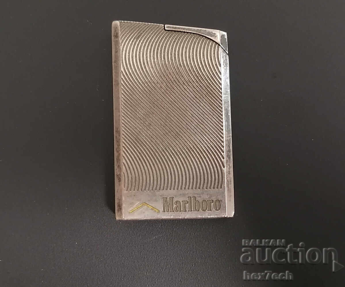 ❤️ ⭐ Μεταλλικός Αναπτήρας Marlboro σκούρο γκρι ⭐ ❤️