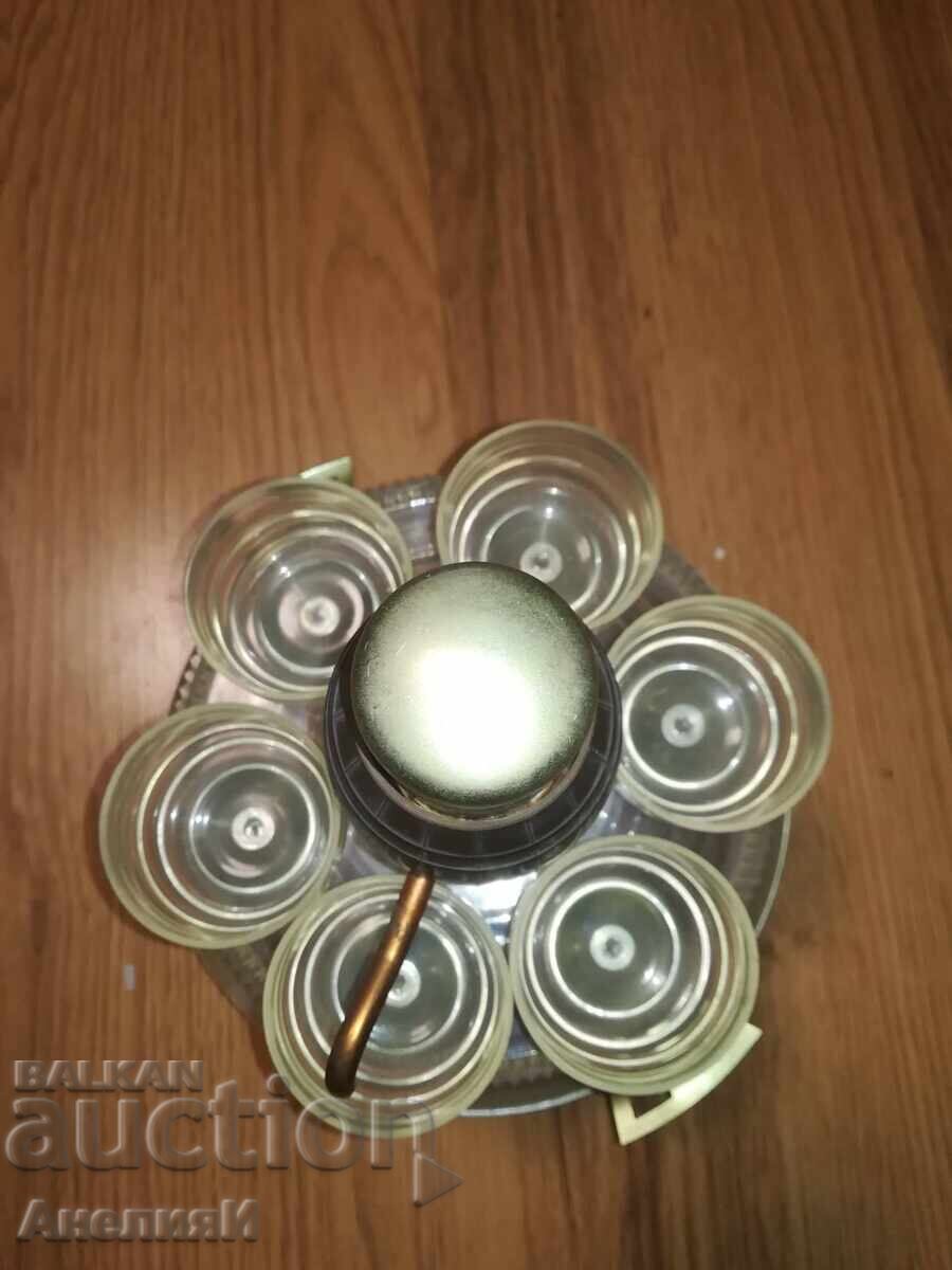 Serviciu pentru băuturi reci, rusesc, diametrul vasului - 22cm., tsen Serviciu pentru băuturi reci, rusesc, diametrul vasului - 22cm., tsen
