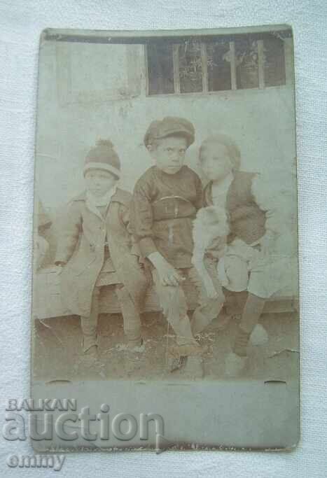 Old photo - three little children