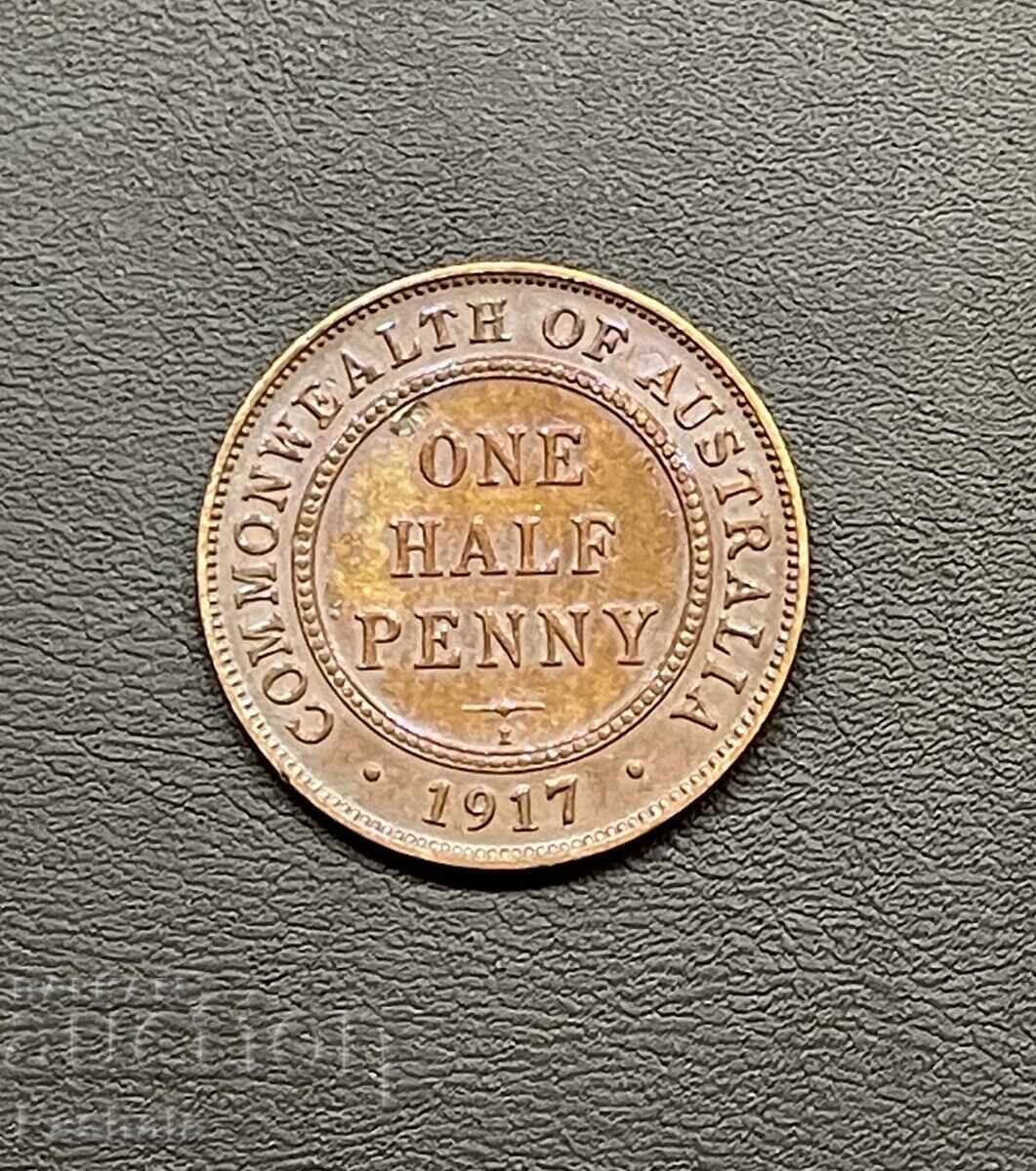 Australia 1/2 Penny 1917 Australia 1/2 Penny 1917