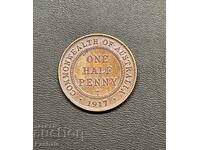 Australia 1/2 Penny 1917