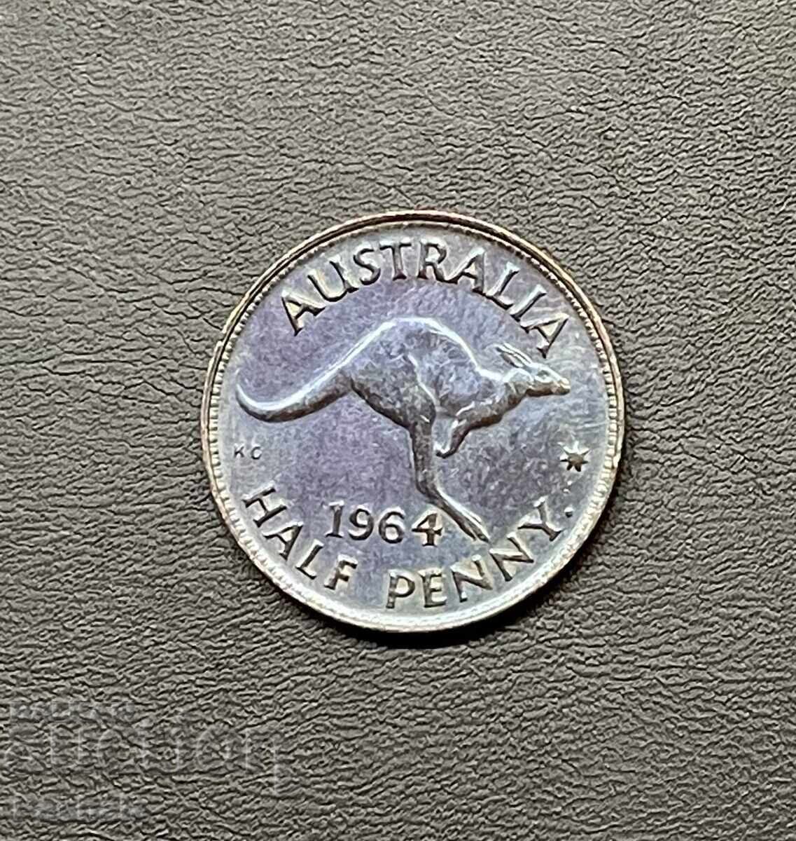 Австралия 1/2 пенни 1964 г.