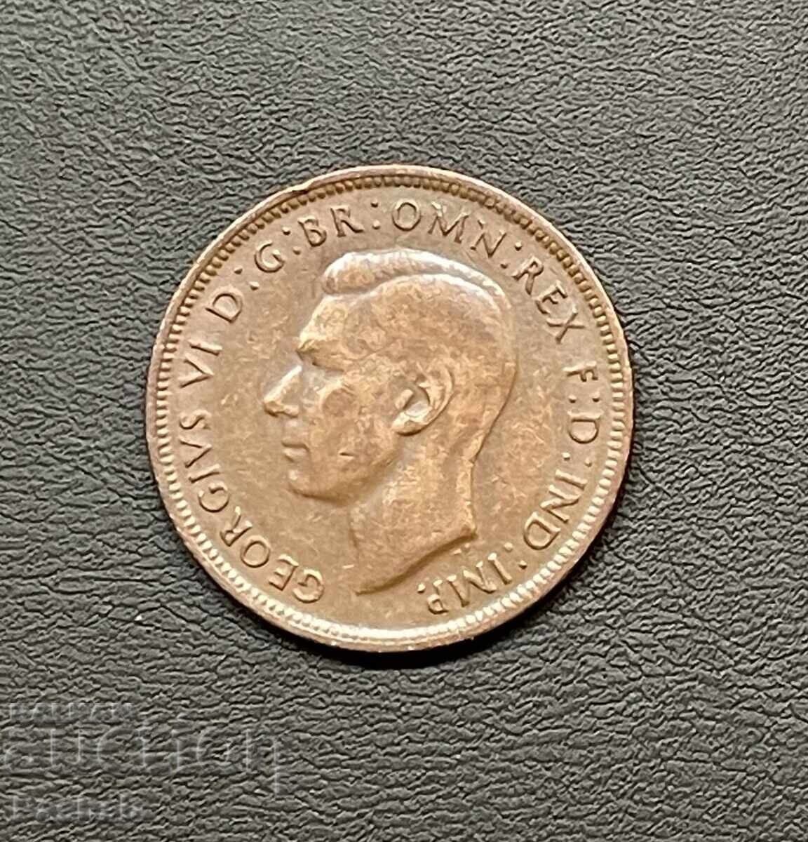 Australia 1/2 Penny 1943 with price 5.00 BGN | € 2.56 Australia 1/2 Penny 1943 with price 5.00 BGN | € 2.56
