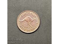 Австралия 1\2 пенни 1943 г.