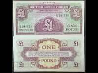 Forțe Armate Britanice 1 Liră Seria 4 1962 Pick M36 Ref 17