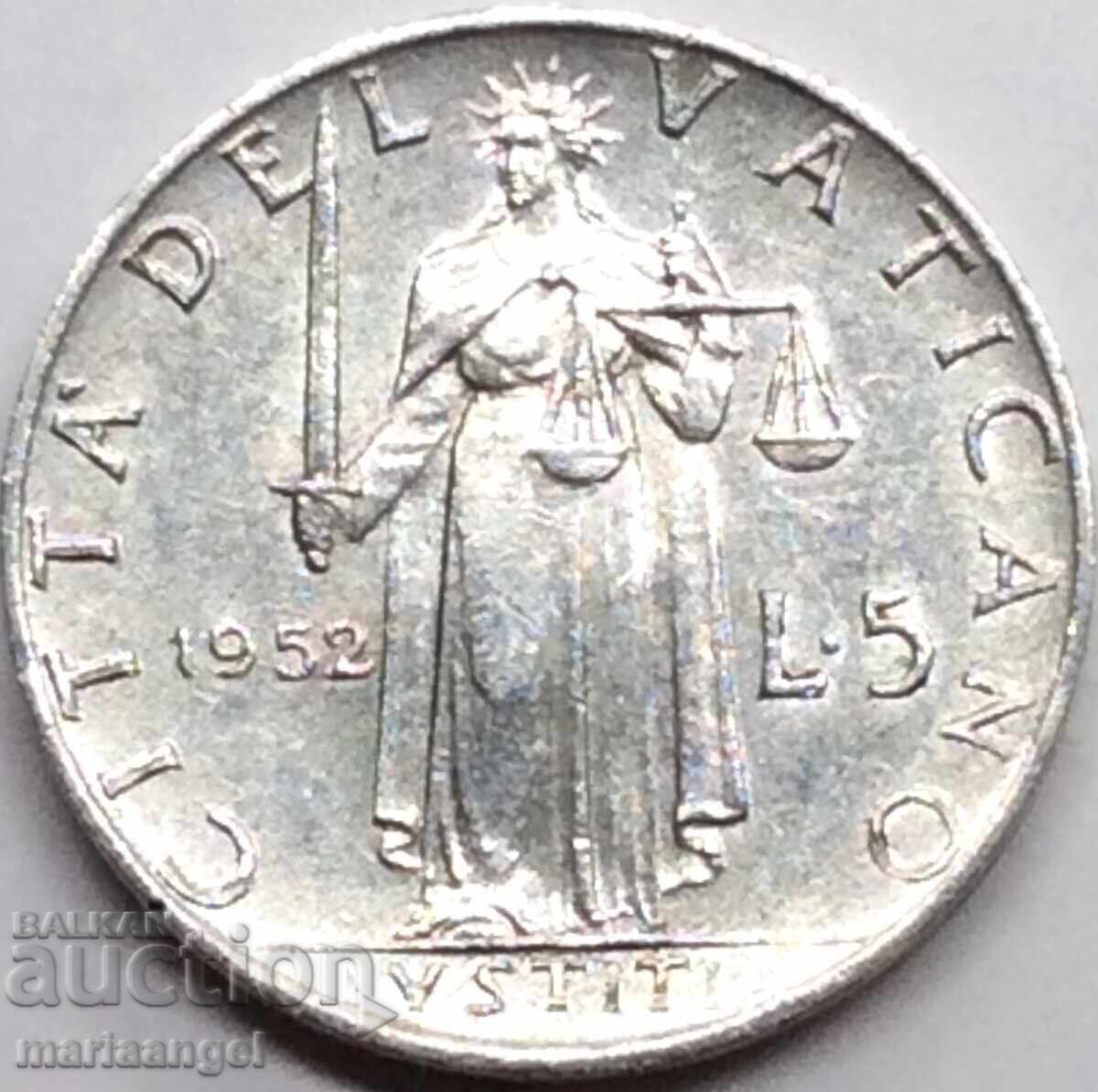 5 Lire 1952 Vatican 5 Lire 1952 Vatican