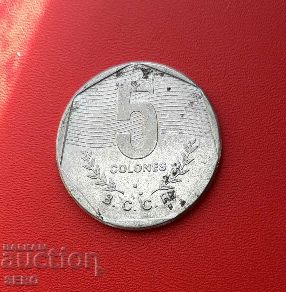 Costa Rica-5 col 1985 Costa Rica-5 col 1985