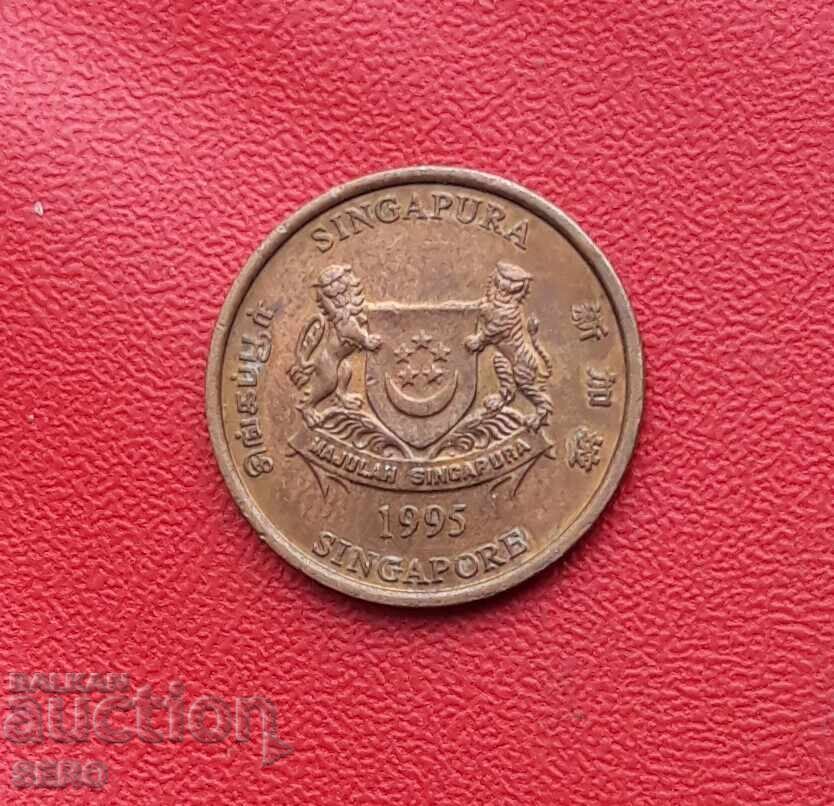 Singapore-1 cent 1995 cu preț 0.30 BGN | € 0.15