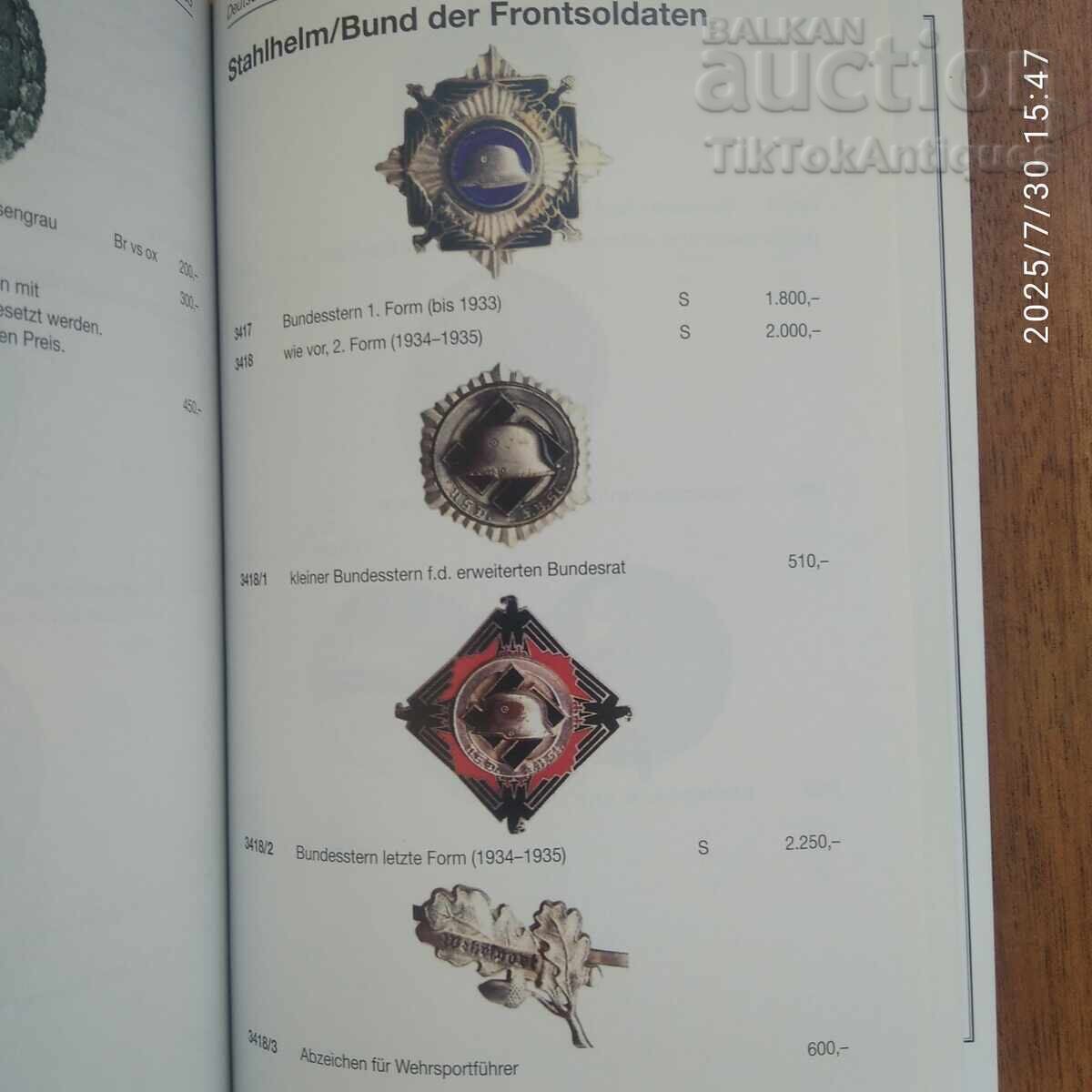 Auction Book about the Orders of Germany Auction Book about the Orders of Germany