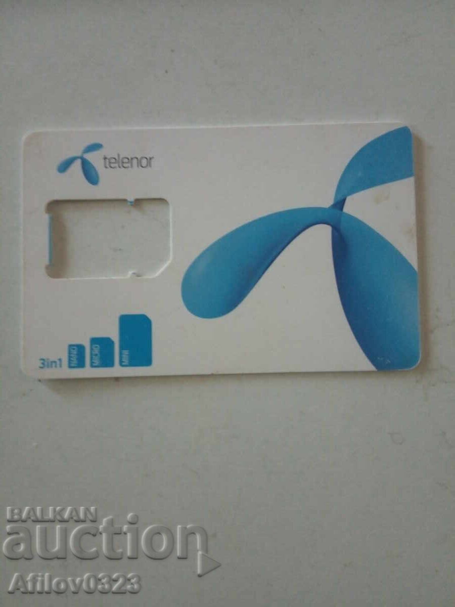 Telenor Plastic SIM Card