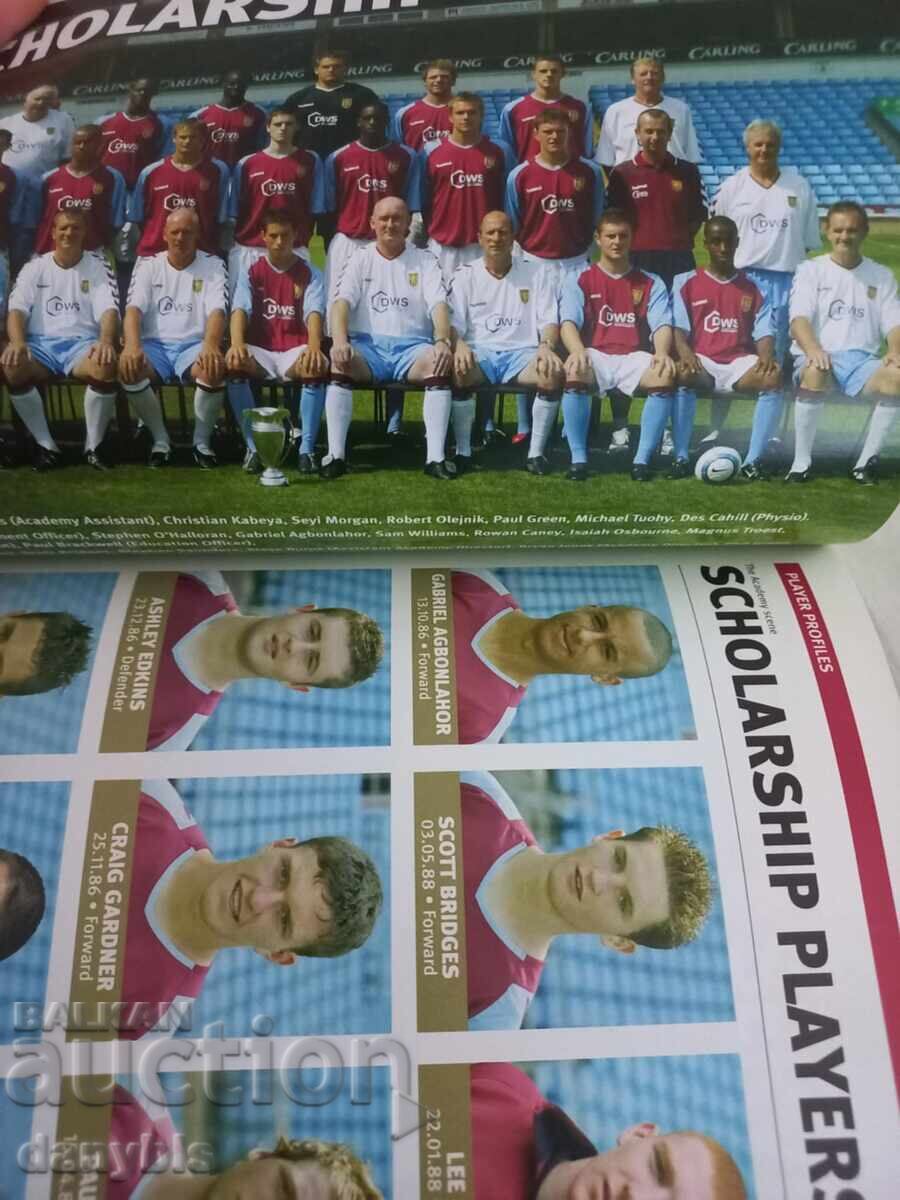 Аукцион Футбол - Астон Вила /Aston Villa /- годишна книжка 2004-05 г