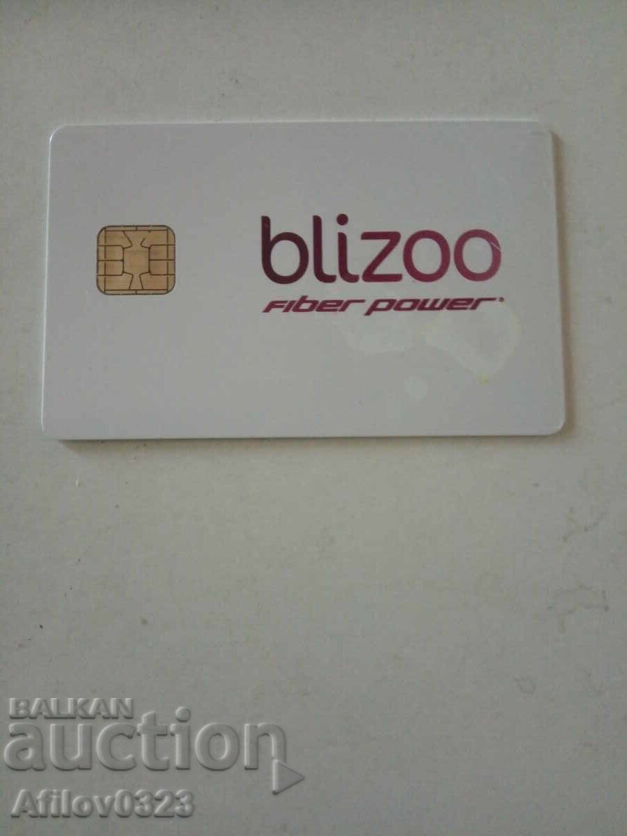 Card de plastic pentru fibra optică Blizoo fiber power