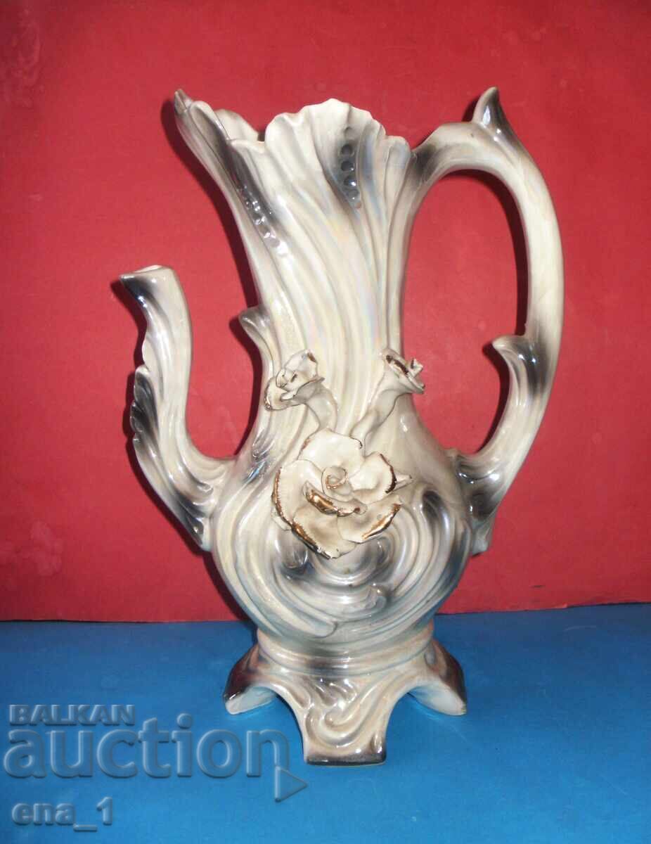Huge, well-preserved Italian porcelain pitcher in the Bassano style - 7