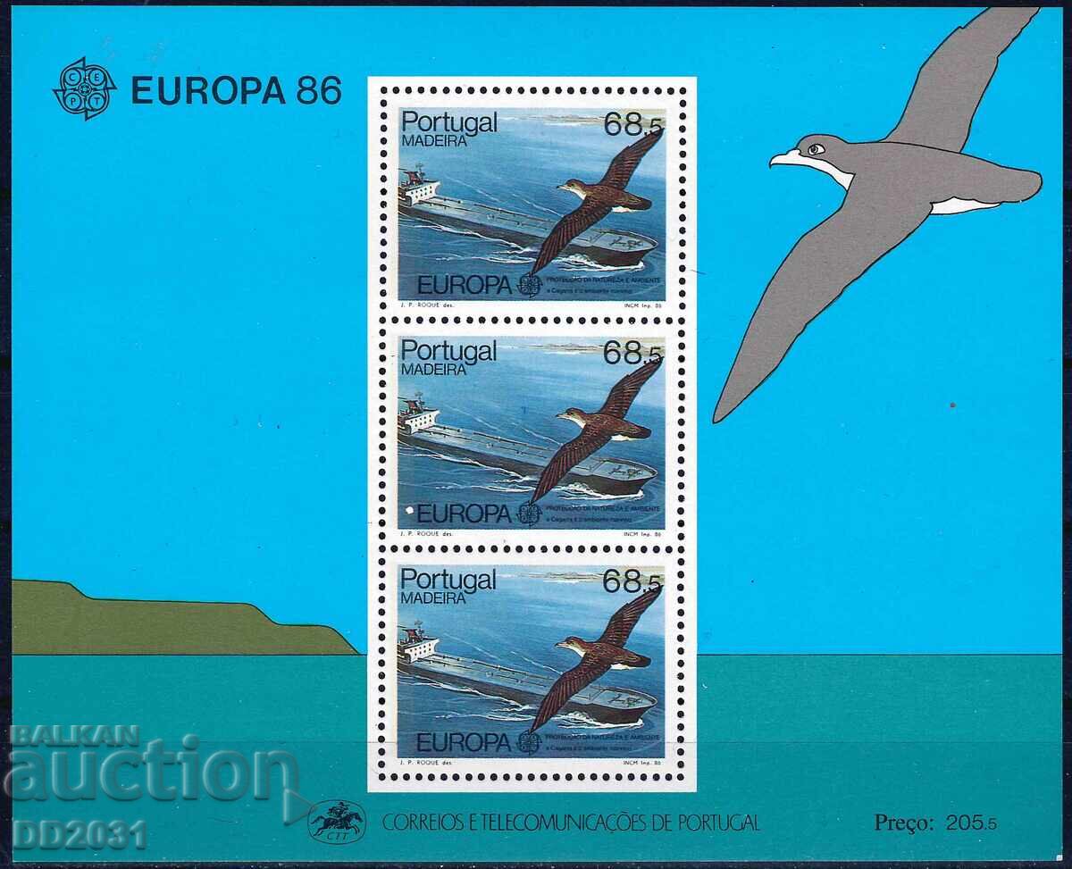 Μαδέρα /Πορτογαλία/1986 - Ευρώπη πλοία πουλιά MNH