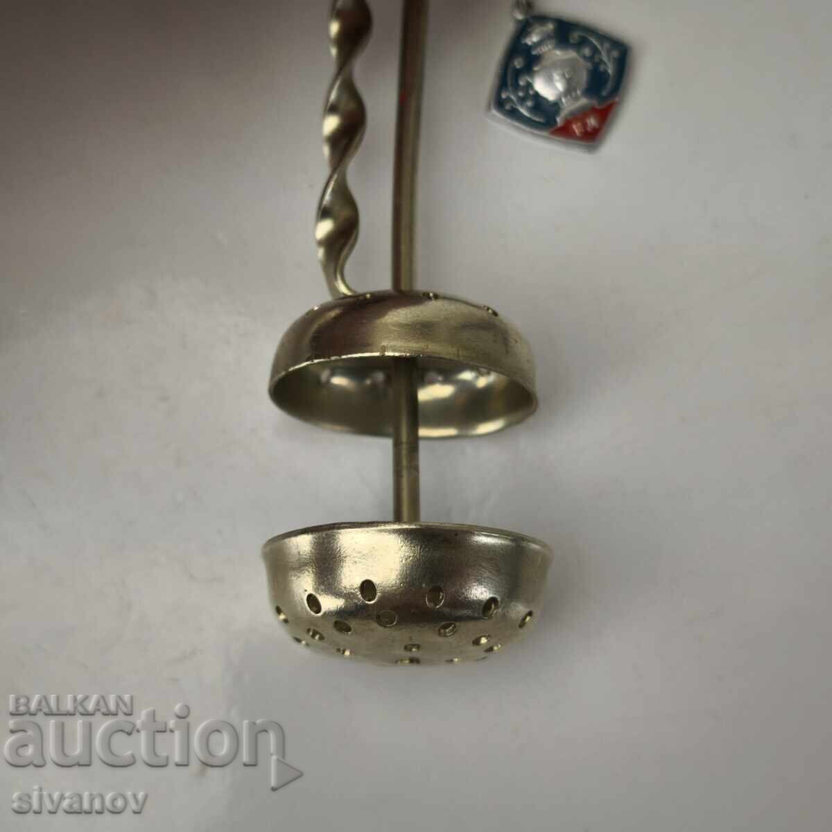 Δημοπρασία Παλιό σοβιετικό κουτάλι τσαγιού σουρωτήρι #6119