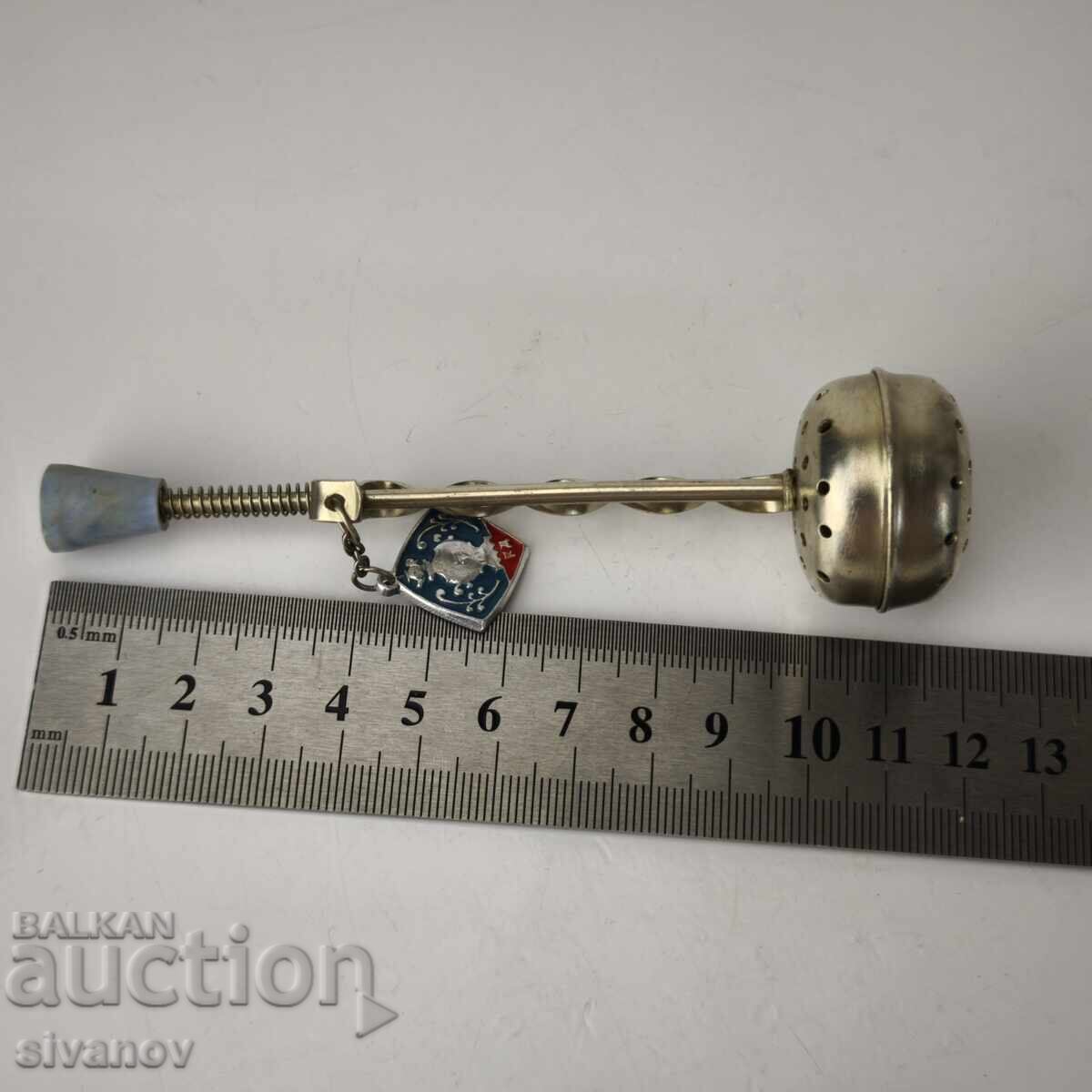 Παλιό σοβιετικό κουτάλι τσαγιού σουρωτήρι #6119 - 6