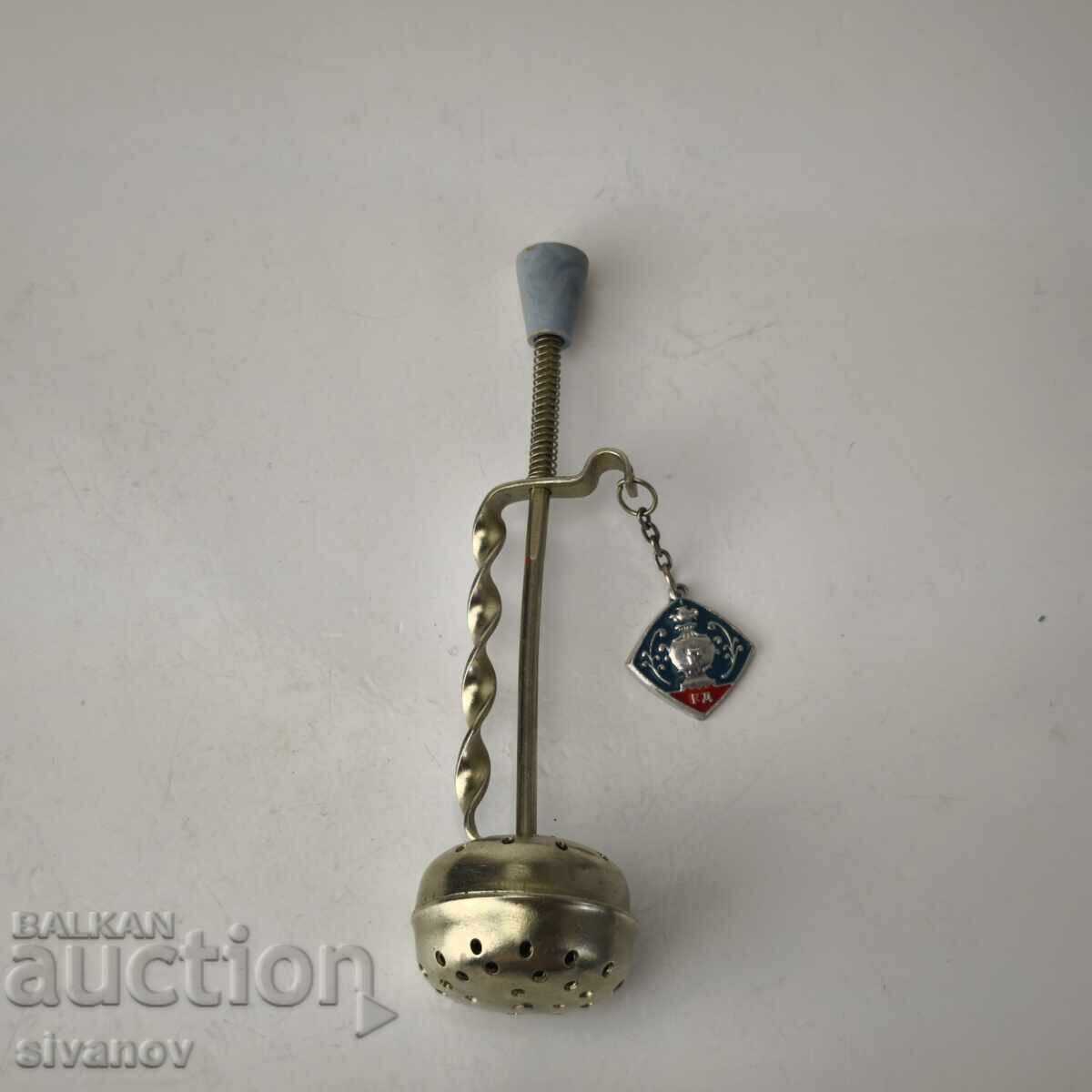 Παλιό σοβιετικό κουτάλι τσαγιού σουρωτήρι #6119