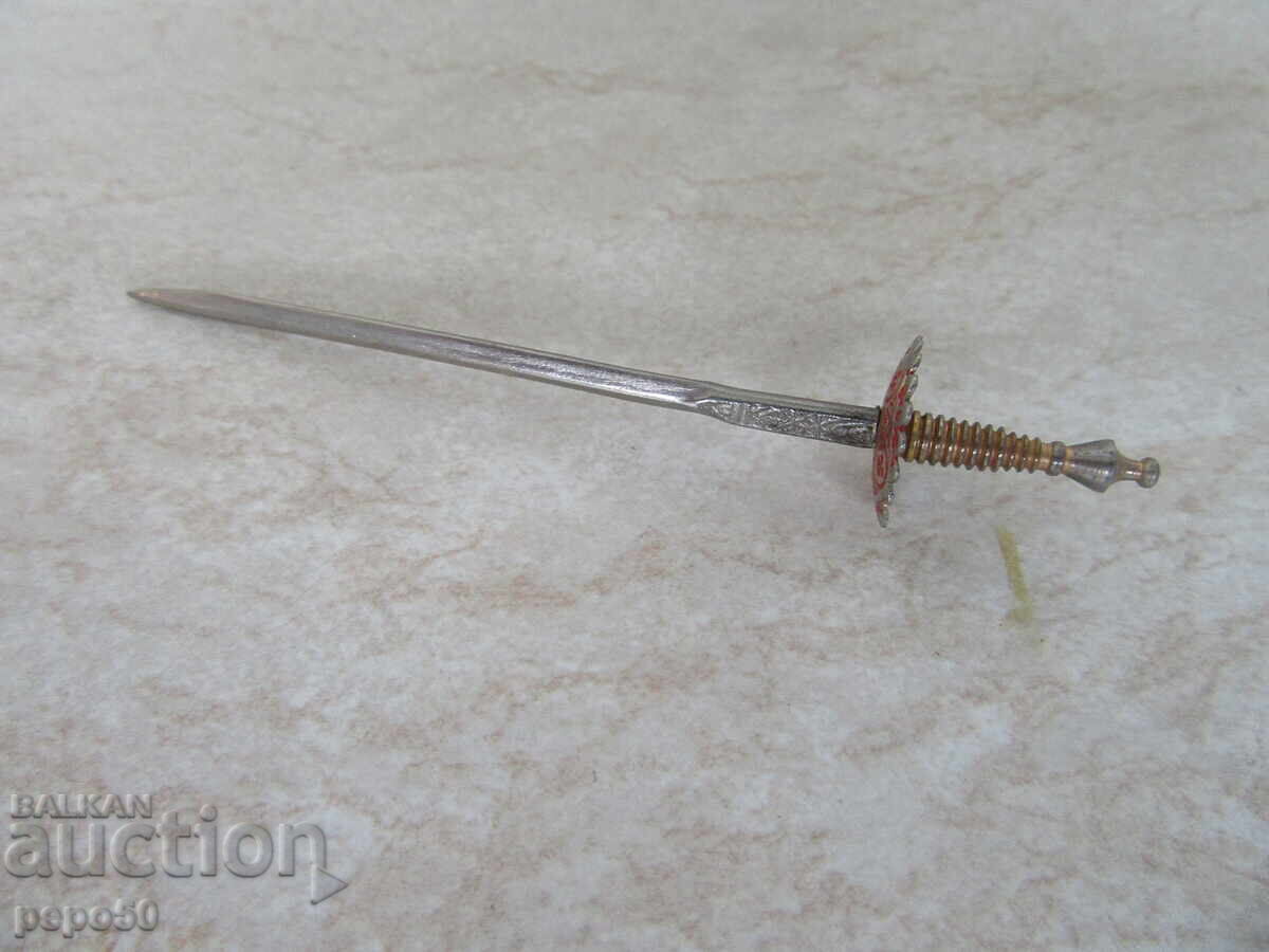 OLD MINI SPANISH RAPIER "TOLEDO" - length 8.8 cm OLD MINI SPANISH RAPIER "TOLEDO" - length 8.8 cm
