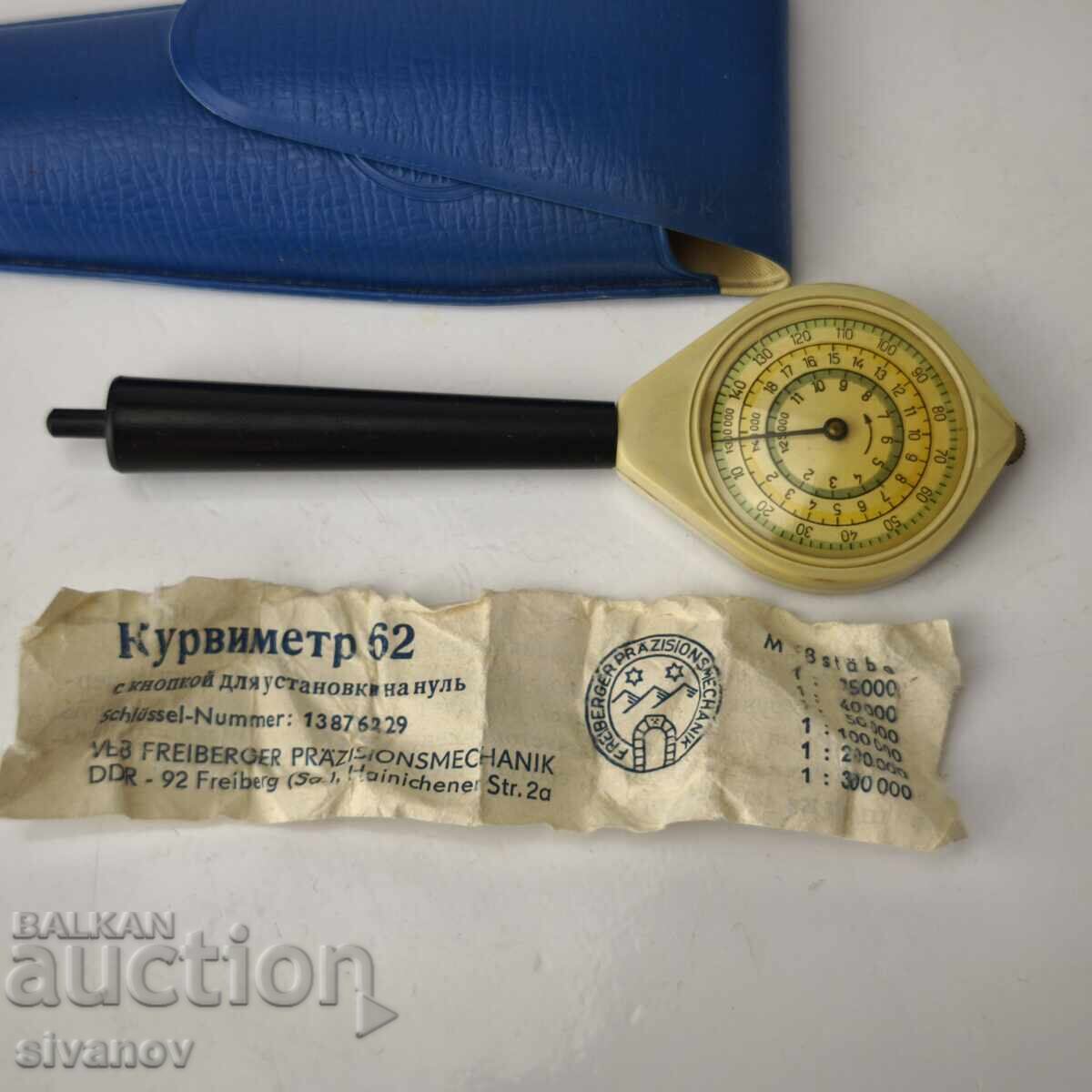 Instrument cartografic german vechi Opisometru #6120 - 7 Instrument cartografic german vechi Opisometru #6120 - 7